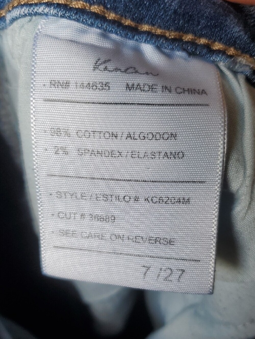 KanCan Light Blue Ripped Skinny Jeans 7/27 - Picture 10 of 11